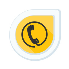 Contact phone button Illustration