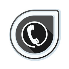 Contact phone button Illustration