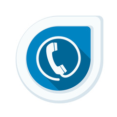 Contact phone button Illustration