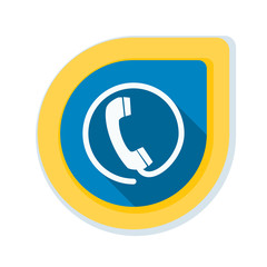 Contact phone button Illustration