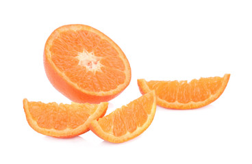 Orange Slices Isolated on White Background