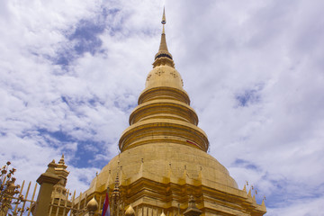 Wat Phra That Hariphunchai, Pagoda in Lamphun Thailand