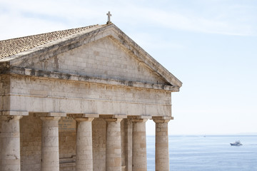 Ancient Greek temple at Corfu