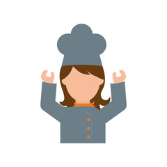 Chef cartoon character icon vector illustration graphic design