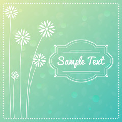 Naklejka premium Spring Decorative Flower Card.