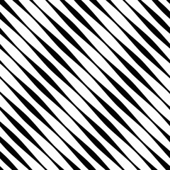 Vector seamless pattern. Modern stylish texture. Monochrome geometric pattern with stripes arranged diagonally.