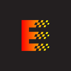 Letter E logo,fast speed, moving,delivery,Digital and Technology for your Corporate identity