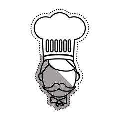Chef cartoon character icon vector illustration graphic design