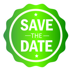Save the date stamp.Sign.Seal.Logo