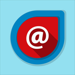 Fototapeta premium E-mail button illustration