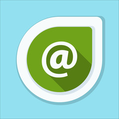 Fototapeta premium E-mail button illustration