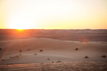 Fototapeta na wymiar Sunset Wahiba Sands