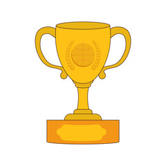 Cup trophy championship icon vector illustration graphic design