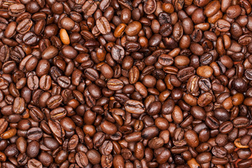 coffee beans close up