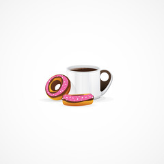 Cup of Coffee and Donuts.