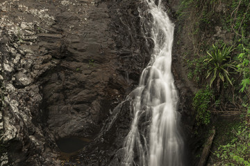 Natural Bridge Waterfall at Springbrook in Queensland. 