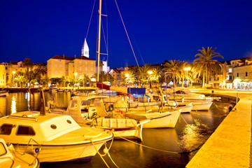 Supetar waterfront evening view