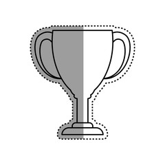 Cup trophy championship icon vector illustration graphic design