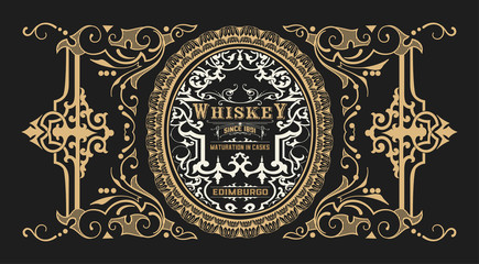 Retro Design with Floral Ornaments