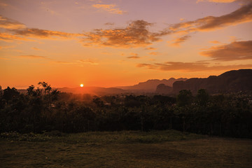 Sunset in Viñales