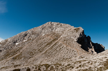 Scenic mountain landscape in Julian Alps, Slovenia