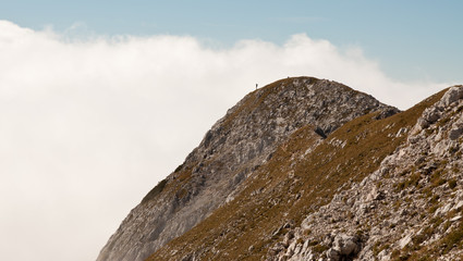 Scenic mountain landscape in Julian Alps, Slovenia