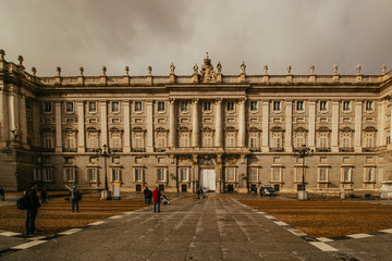 Naklejka premium The architectural life of Madrid