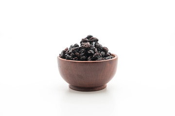black raisins on white