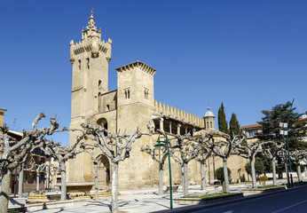 Fototapeta na wymiar Savior church, Ejea de los Caballeros (Spain)