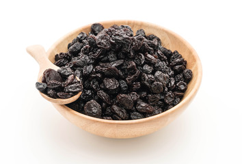 black raisins on white