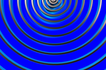 Dark concentric spiral on glowing background