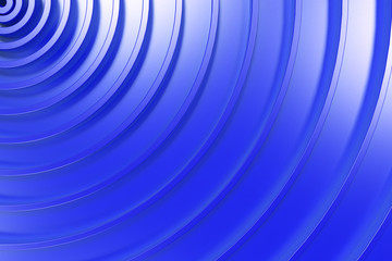 Blue concentric spiral on blue background