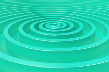 Fototapeta na wymiar Blue concentric spiral on blue background