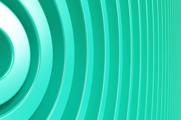 Blue concentric spiral on blue background