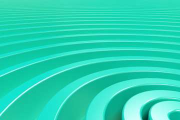 Blue concentric spiral on blue background