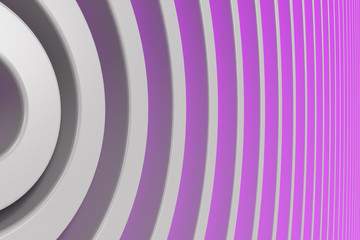 White concentric spiral on glowing background
