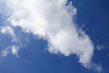 blue sky with big cloud,  art of nature beautiful and copy space for add text