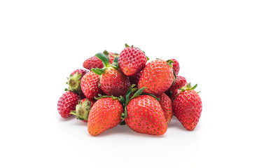fresh strawberry on white