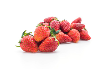 fresh strawberry on white