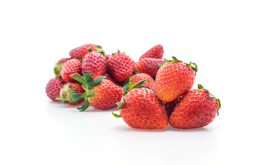 fresh strawberry on white