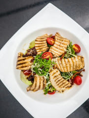 Mushroom and mix vegetables salad