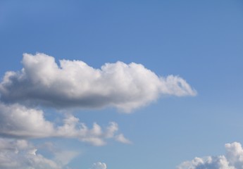 blue sky with big cloud and raincloud, art of nature beautiful, copy space for add text