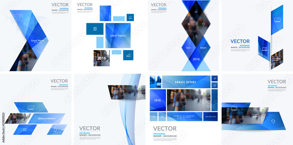 Wall mural business vector design elements for graphic layout. modern abstr