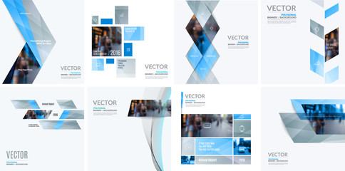 Business vector design elements for graphic layout. Modern abstr