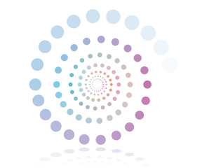 螺旋　配色　デザイン