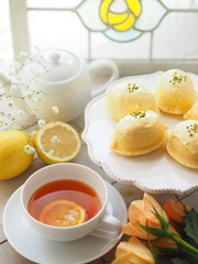 おしゃれなレモンケーキでティータイム