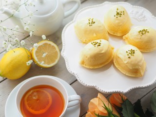 美味しいレモンケーキでティータイム