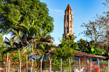 Trinidad, Cuba: Manaca Iznaga tower in Valle de los Ingenios valley
