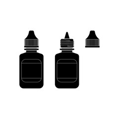 Eye Drop Bottle Isolate On White Background vector
