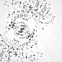 Futuristic abstract dna